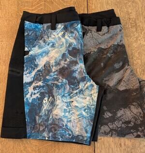 MAGELLAN Pro Angler Fishing Men Size XL Board Shorts lot of 2 Swim Trunk Pockets